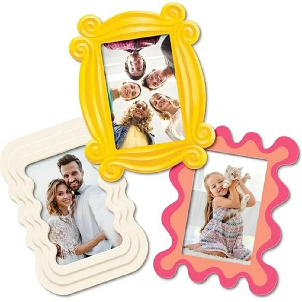Magnetic photo frames 4x6 set of 3 fridge picture frame magnets for refrigerator